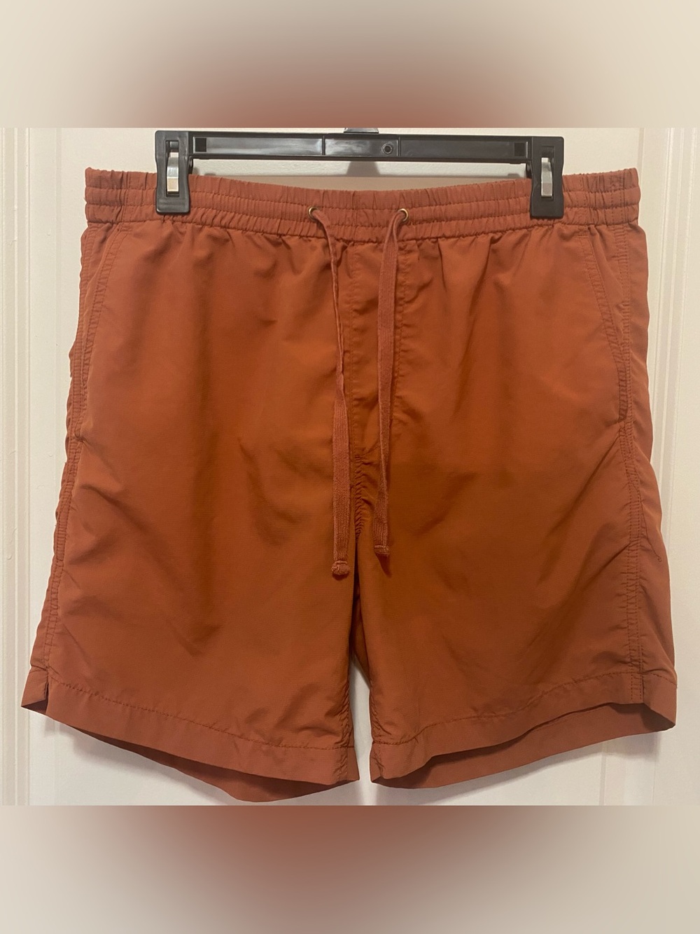 Madewell Men's Orange Elastic Waist Shorts